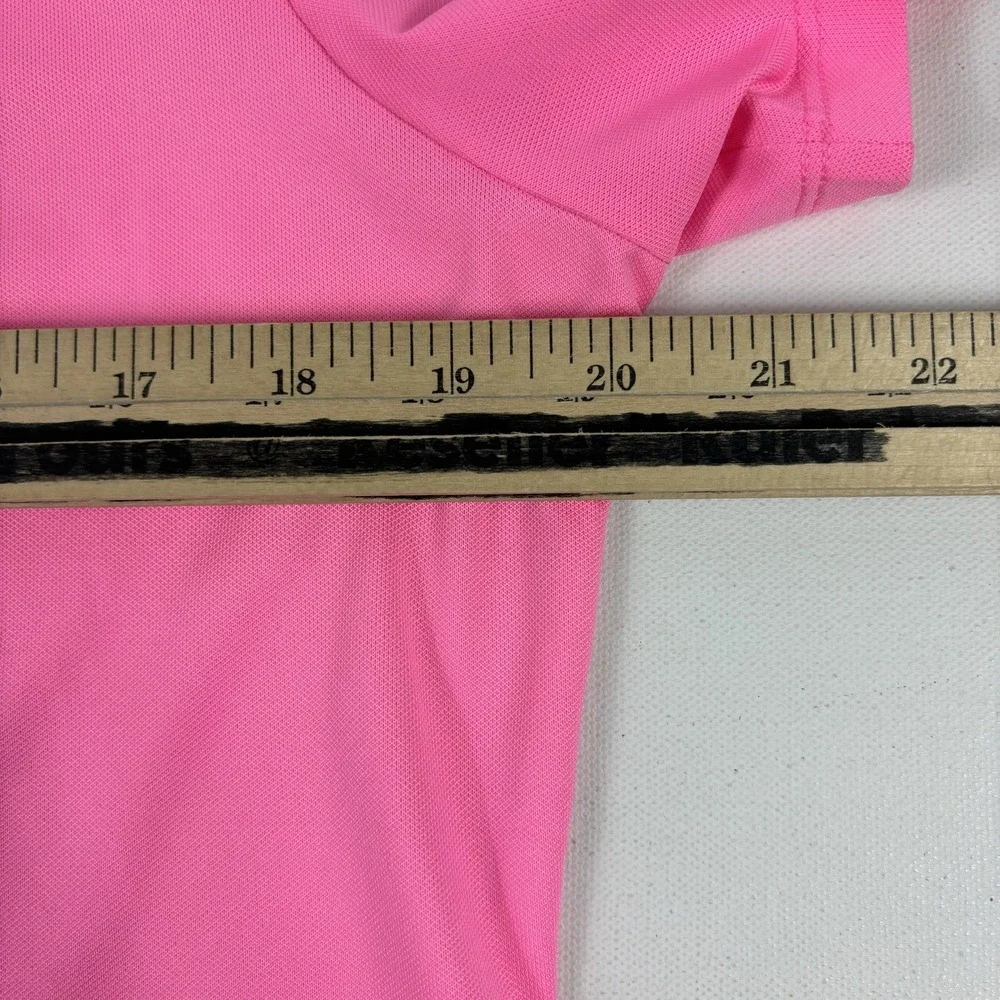 Ralph Lauren RLX Polo Shirt Mens Medium Pink Golf PGA Harbor Shores - Picture 8 of 11